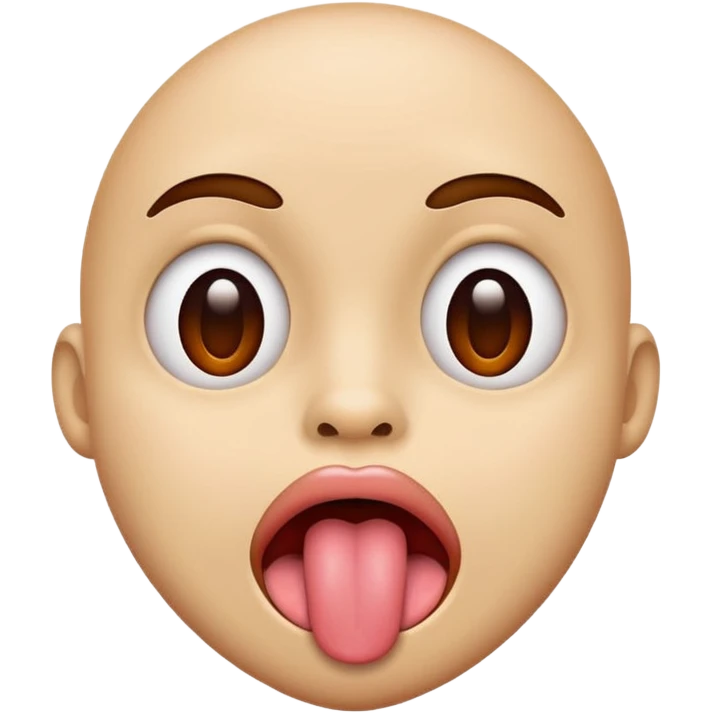 A face with toung out  emoji