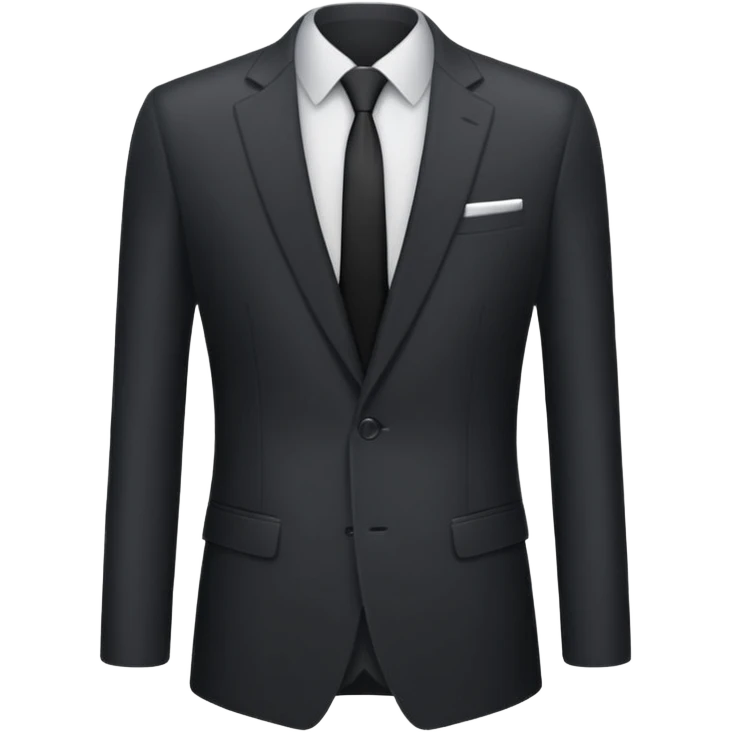 black suit jacket emoji