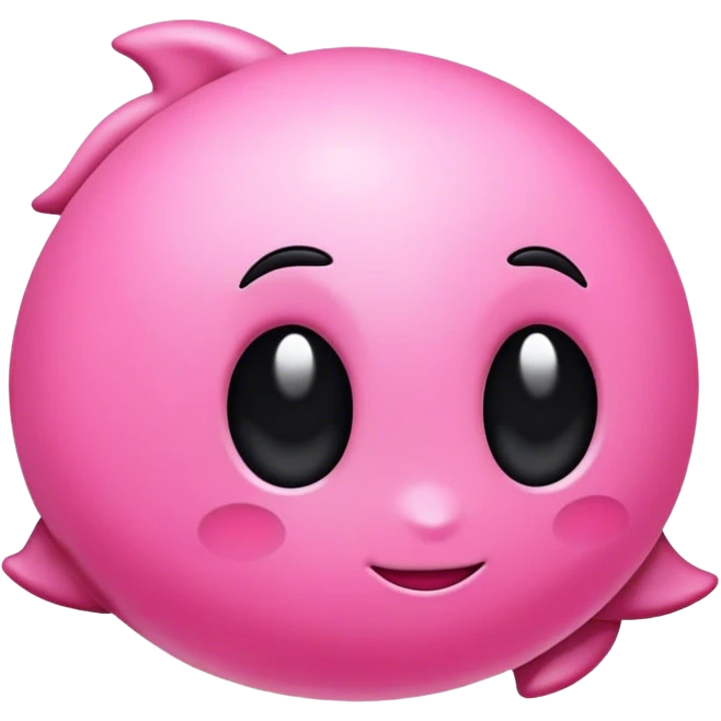 Pink with black color item emoji