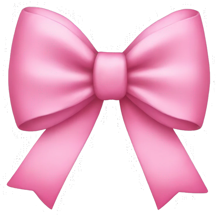 Pink bow emoji