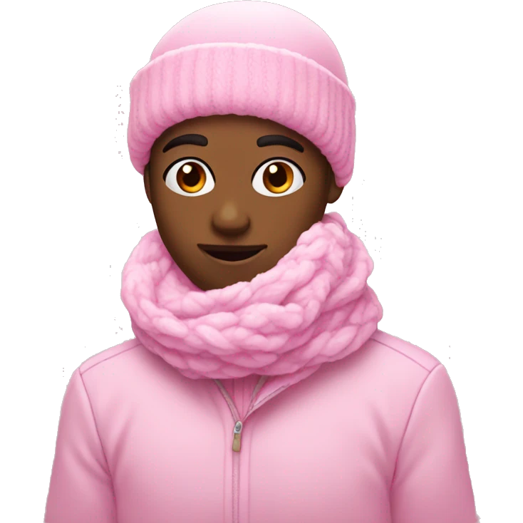 pink winter emoji