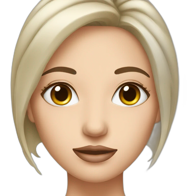 woman with mascara, skin care emoji