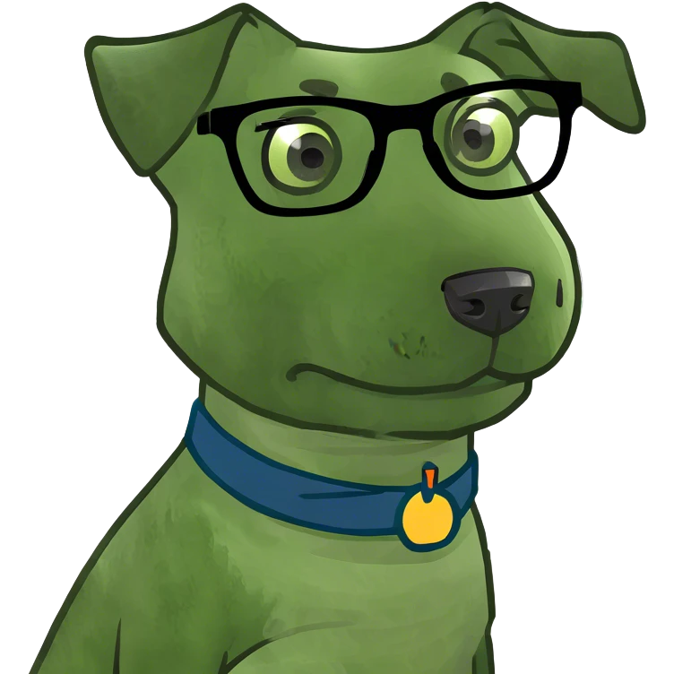 Hund mit Brillen emoji