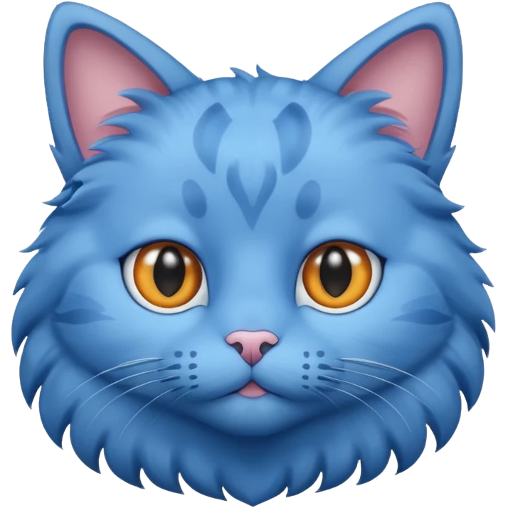Blue cat emoji