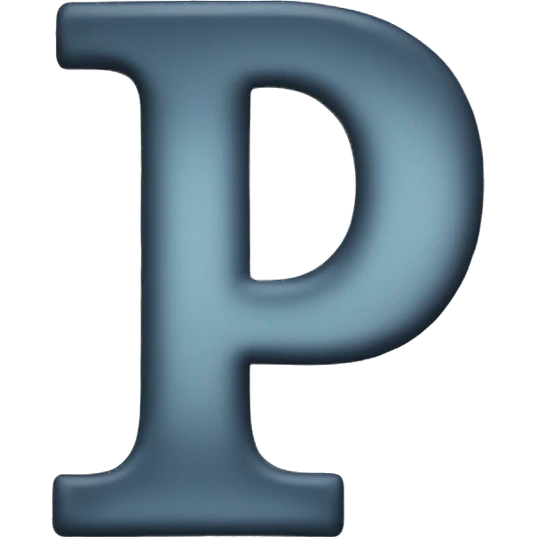 The letter P emoji