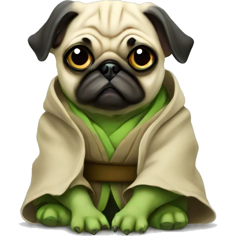 Yoda pug emoji
