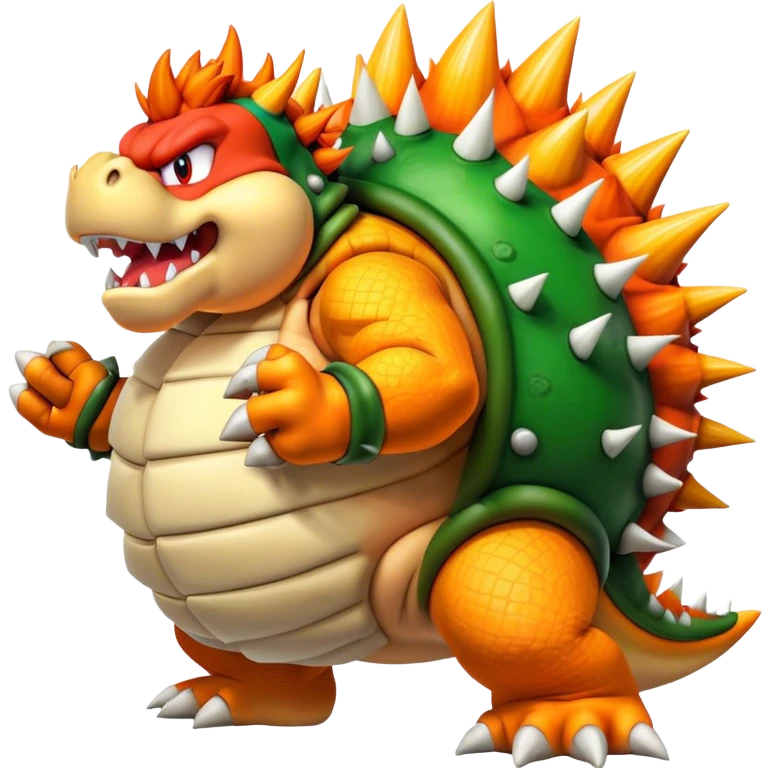 Bowser  From Mario Side Half Side View emoji