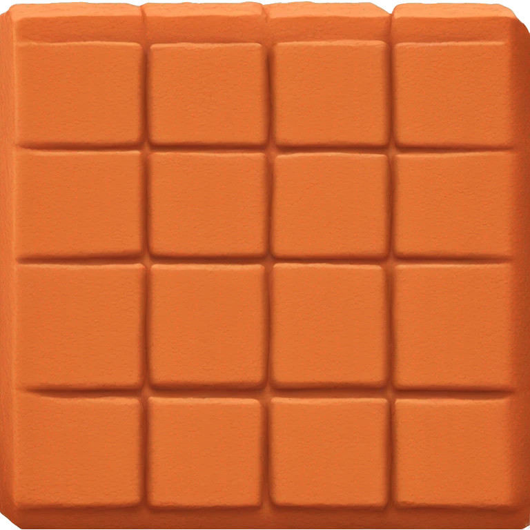 Orange brick emoji