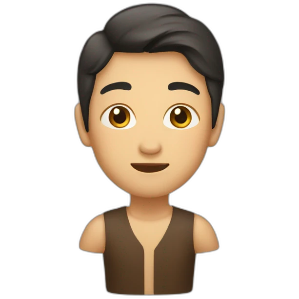 Asiatique brun emoji