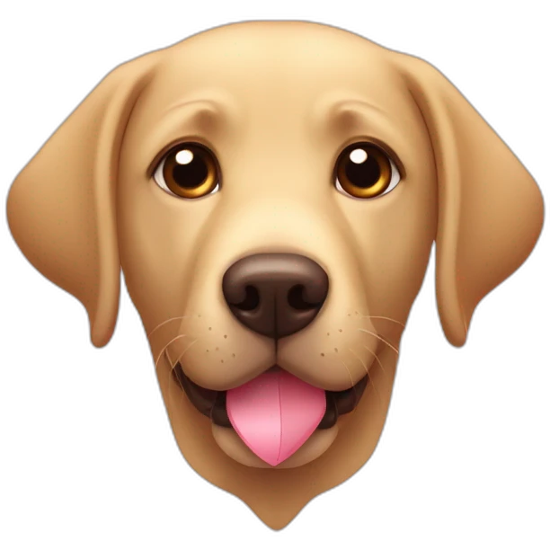Labrador whith heart emoji