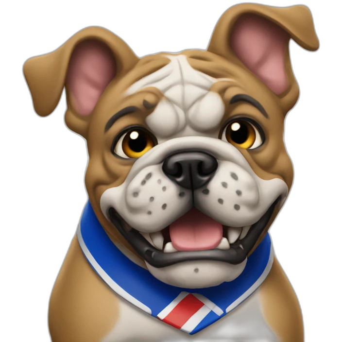 Footscray bulldog fan emoji