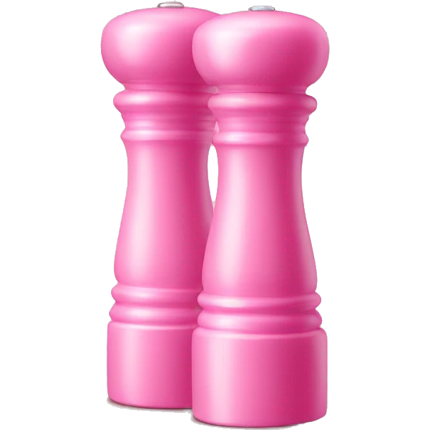 Pink salt and pepper mill emoji