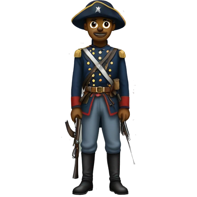 full length american civil war soldier emoji