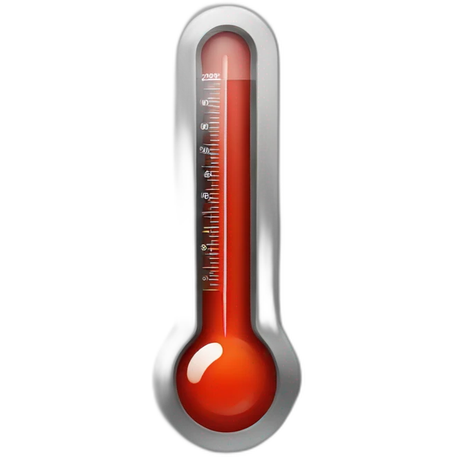 red thermometer emoji
