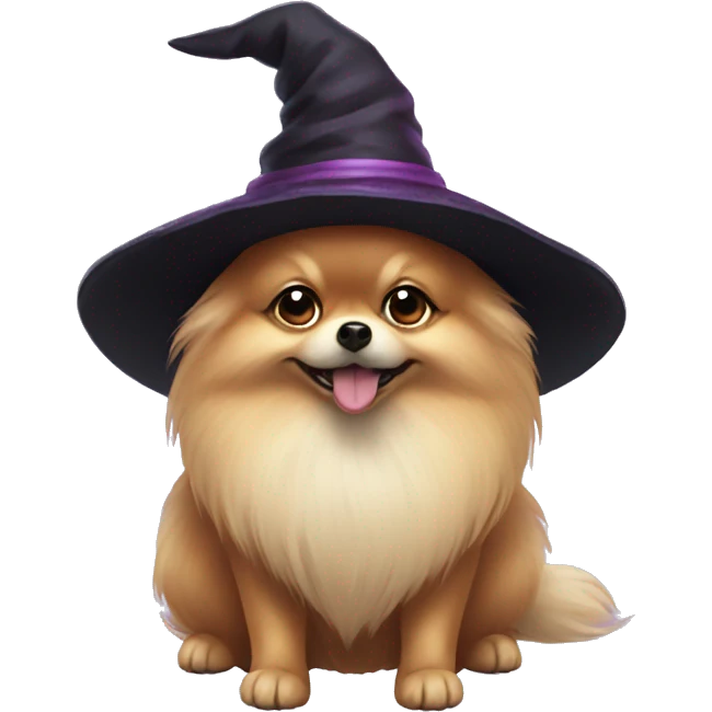 Pomeranian witch  emoji