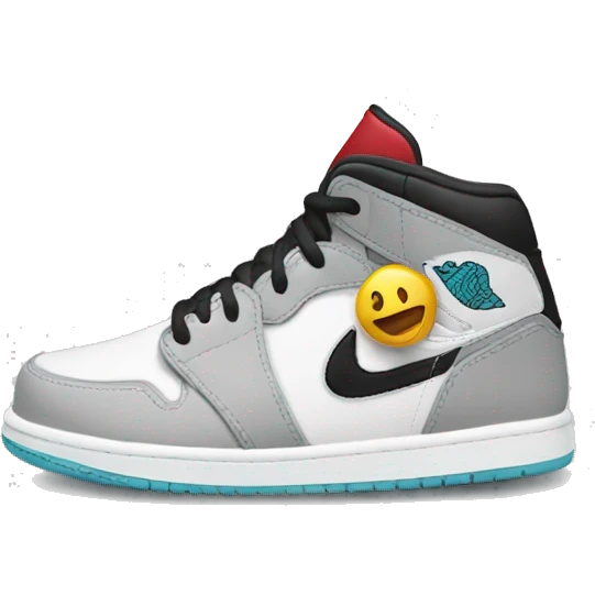 Jordan sneakers and textbook emoji