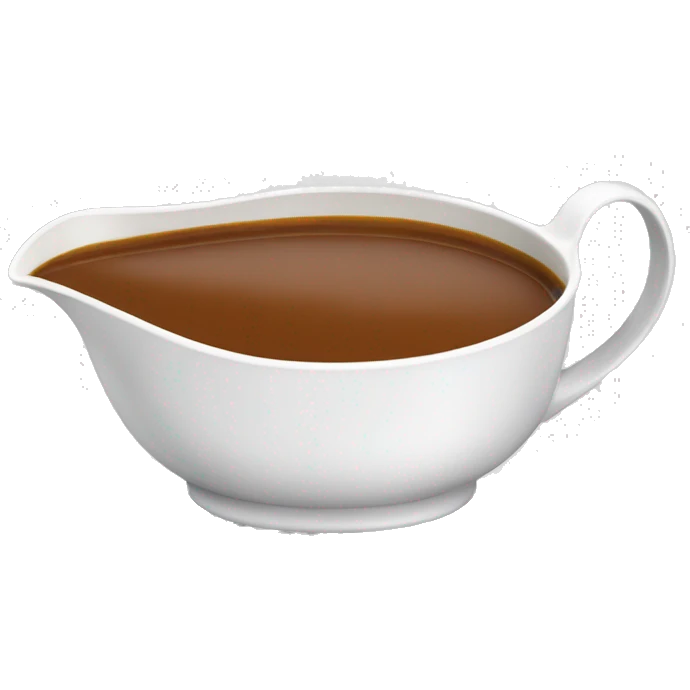gravy boat filled with gravy sauce emoji