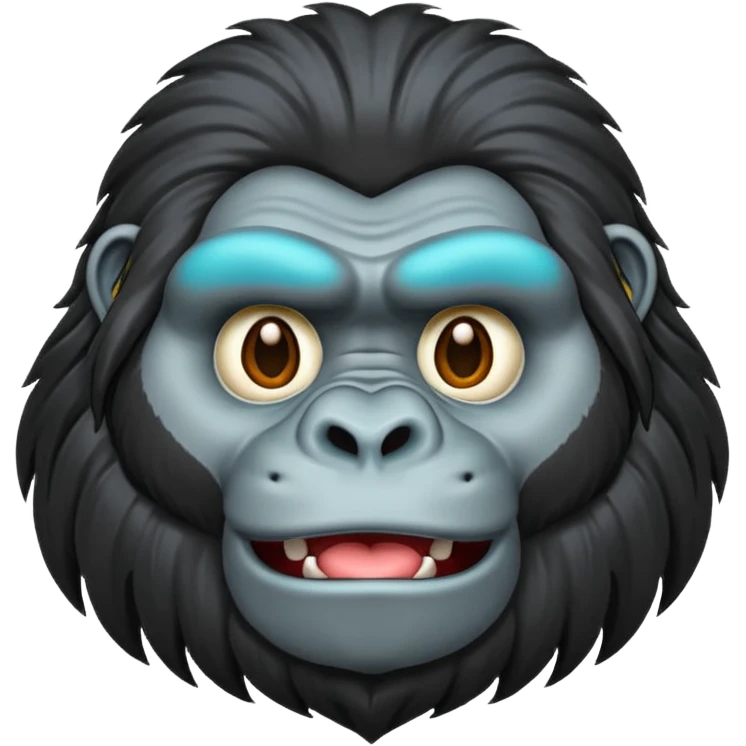 long haired gorilla emoji