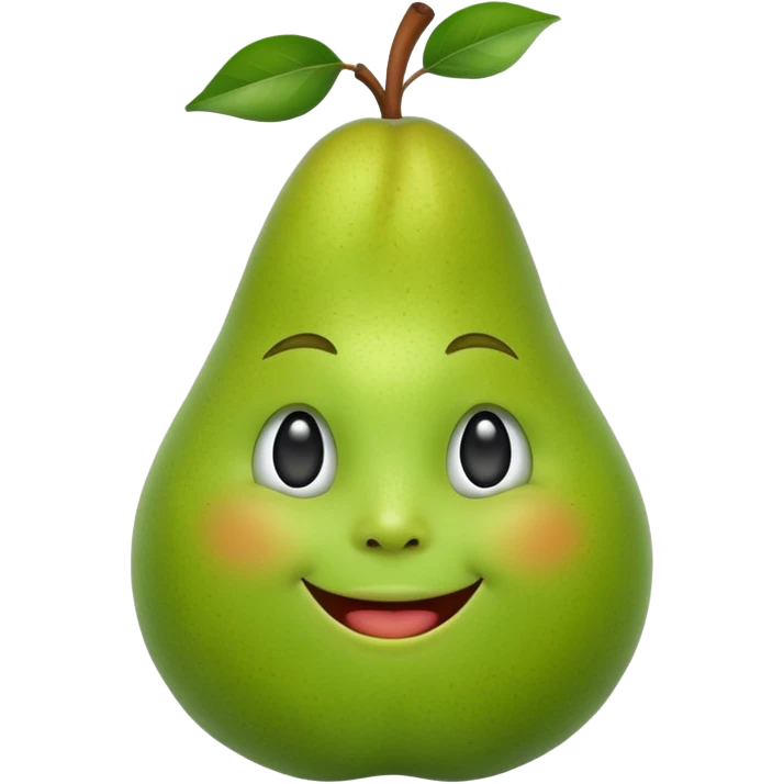 birne mit gesicht emoji