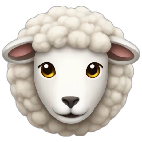 Sheep with cat head emoji
