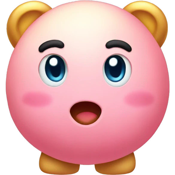 Golden Kirby emoji