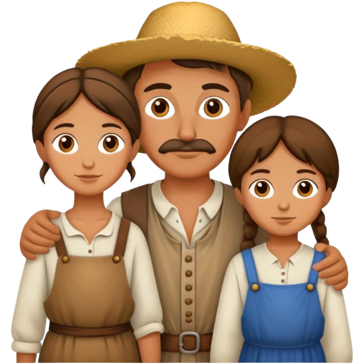 peasants family emoji