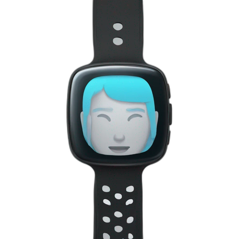 Sleek wearable device like a smartwatch or fitness tracker  emoji