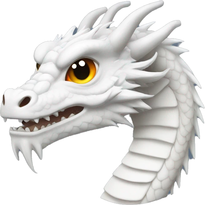 White Japanese Dragon emoji