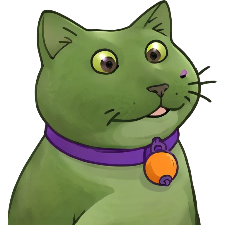 Gato gordo naranja emoji