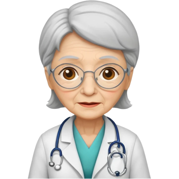 old woman doctor emoji