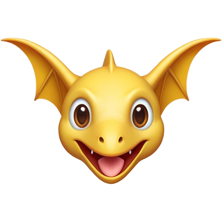 Cinematic Cute Pterodactyl Portrait Emoji, Head tilted playfully with a charming smile, featuring a diminutive, agile form with delicately curved wings and wide, sparkling eyes full of endearing wonder, Simplified yet irresistibly adorable features, highly detailed, glowing with a warm, inviting pastel glow, high shine, affectionate and lively, stylized with a touch of whimsical prehistoric charm, soft glowing outline, capturing the essence of a mischievous yet lovable Pterodactyl that seems as if it could flutter out of the screen into your arms! emoji