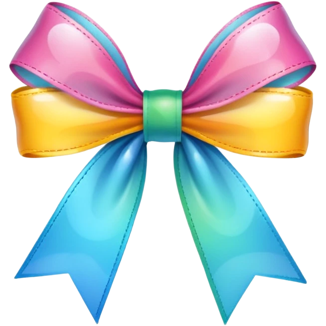 whith cute ribben like ios emoji