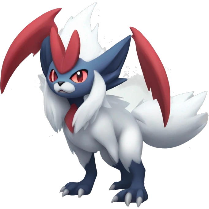 Cool Edgy Absol-Zangoose-Sneasel-Quilava, full body emoji