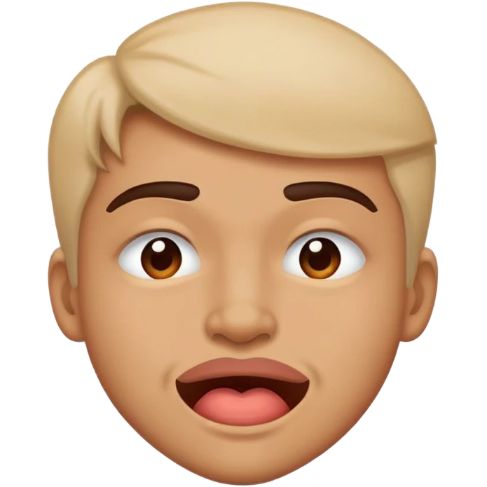 Lip bite squint emoji