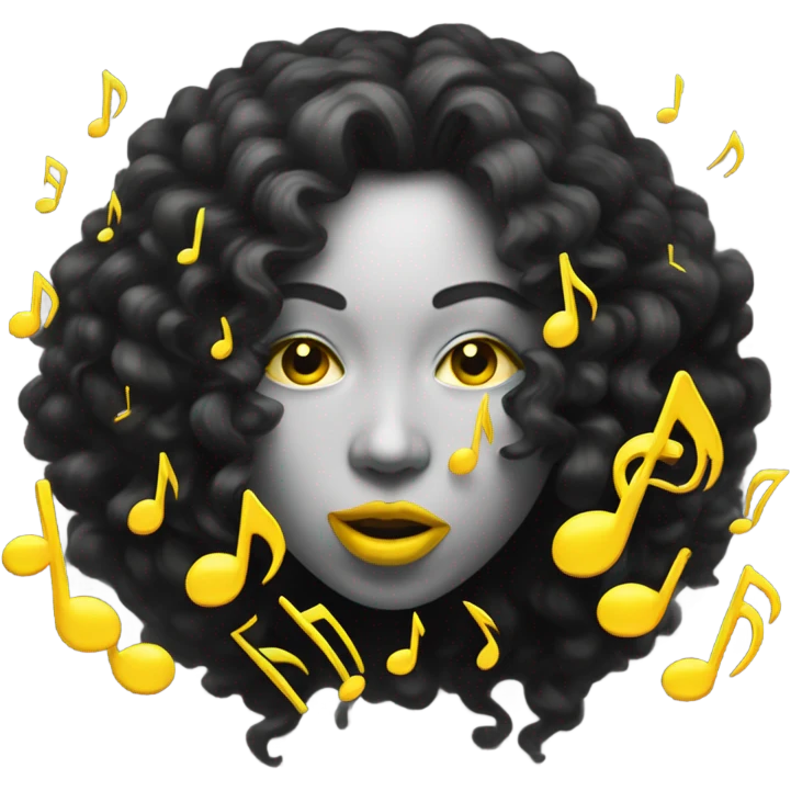 Human face canary singing  emoji