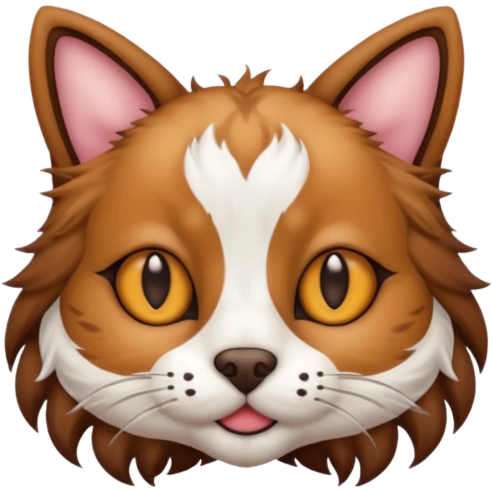 Half cat half dog emoji