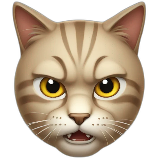 Angry cat emoji