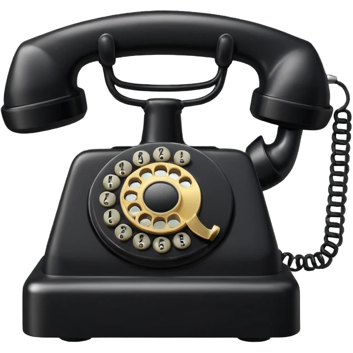 Phone hotline phone emoji