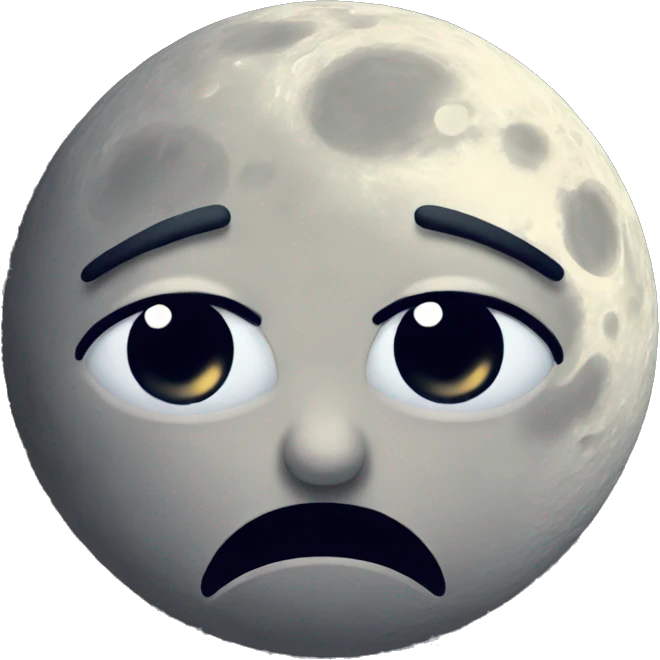 SAD MOON emoji