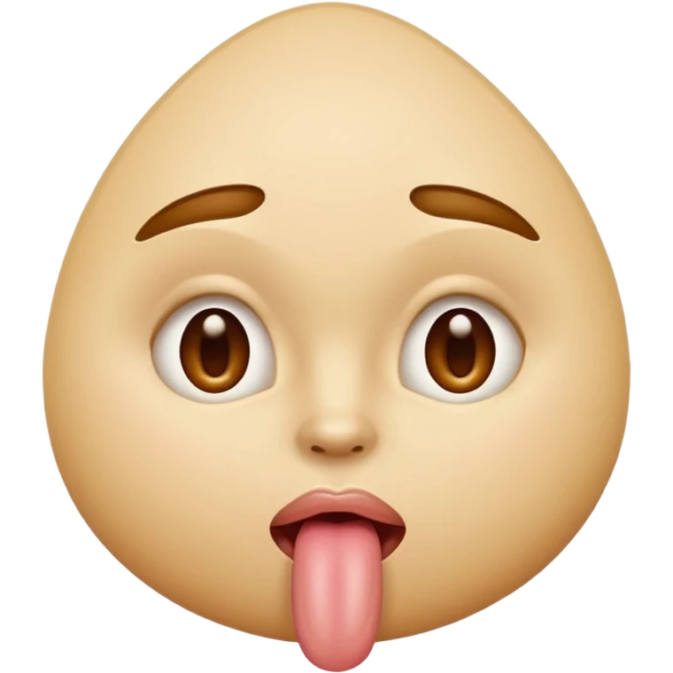 tête qui tire la langue sur le côté avec la bouche de côté et faisant des amandes avec ses yeux emoji