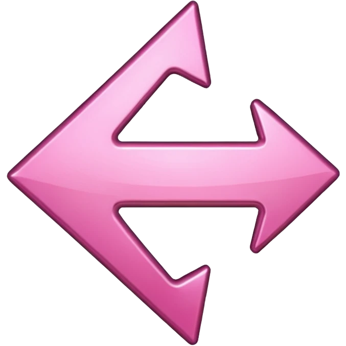 Pink reverse arrow  emoji