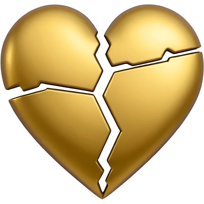 divided heart sticked together emoji