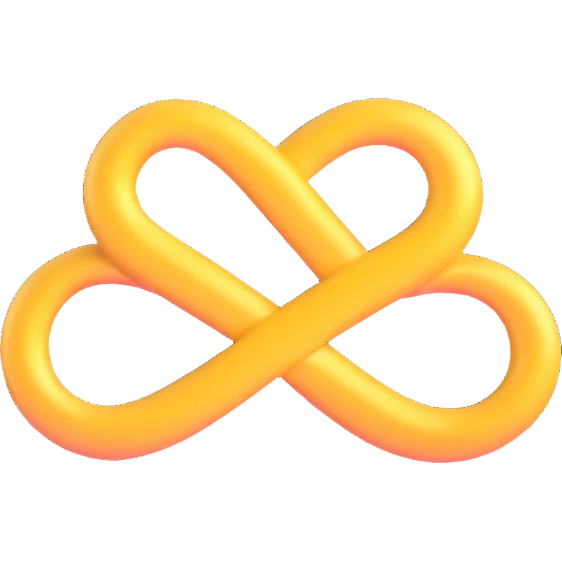 cute and shiny infinity sign emoji, 1:1 ratio emoji