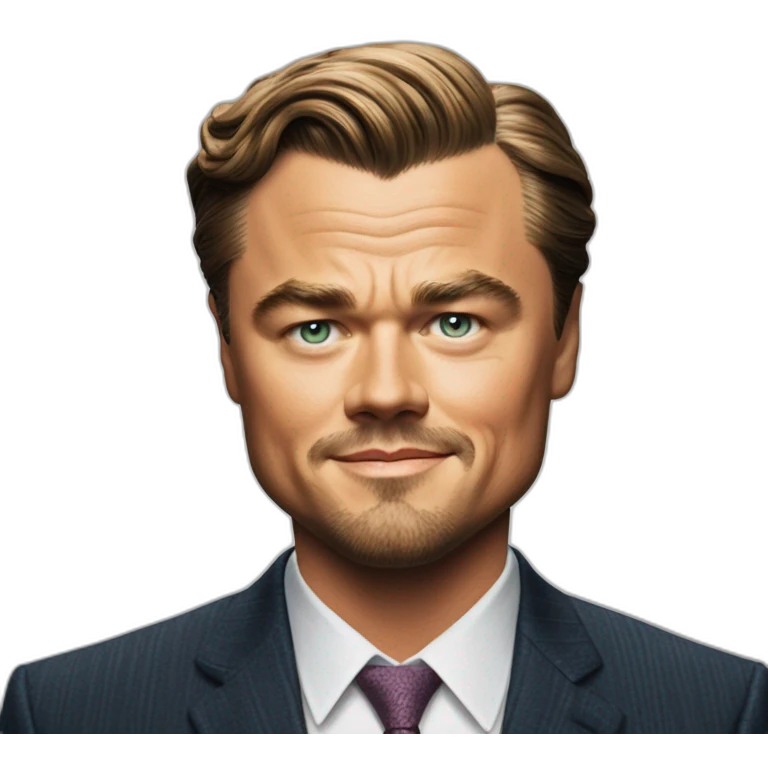 Leonardo DiCaprio in 'The Wolf of Wall Street' during the 'Sell Me This Pen' scene emoji