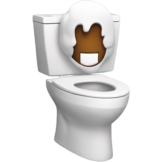 toilet with a man coming out of it emoji