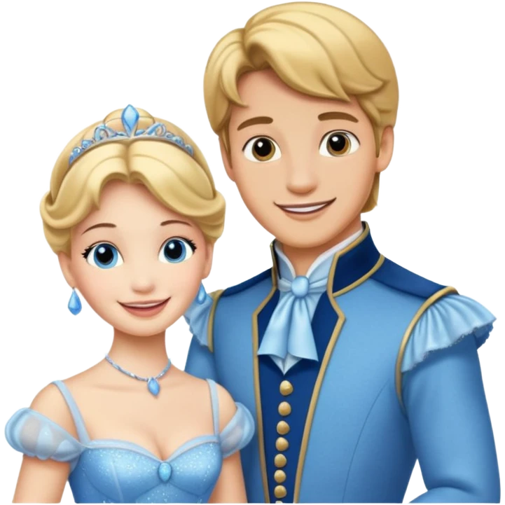 Cinderella and the Prince emoji