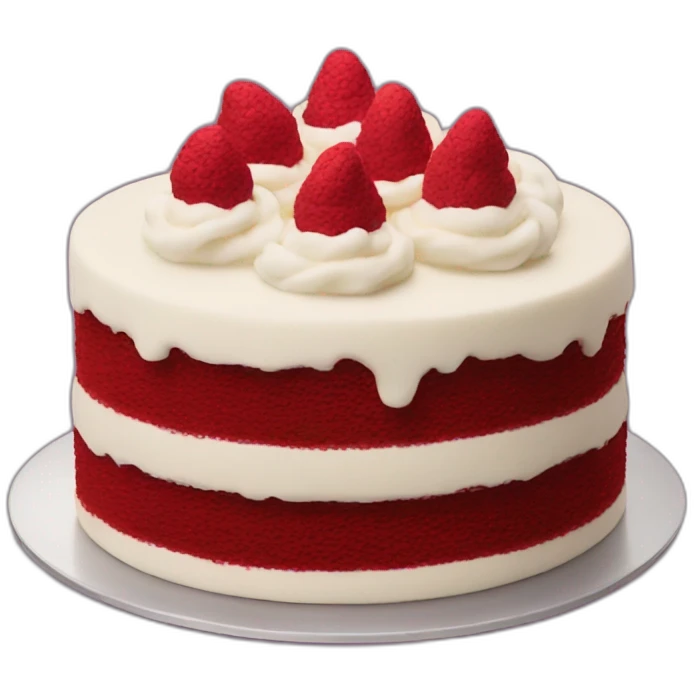 Red velvet cake emoji