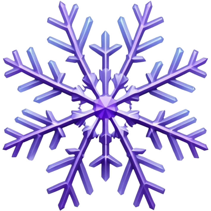 Purple snowflake  emoji