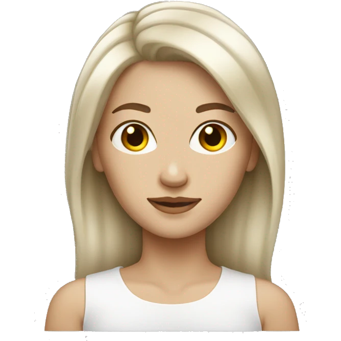 White skin highlight hair woman emoji