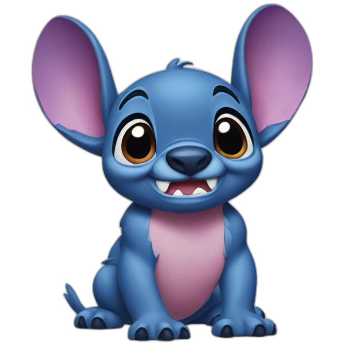 Stitch bisou Disney emoji